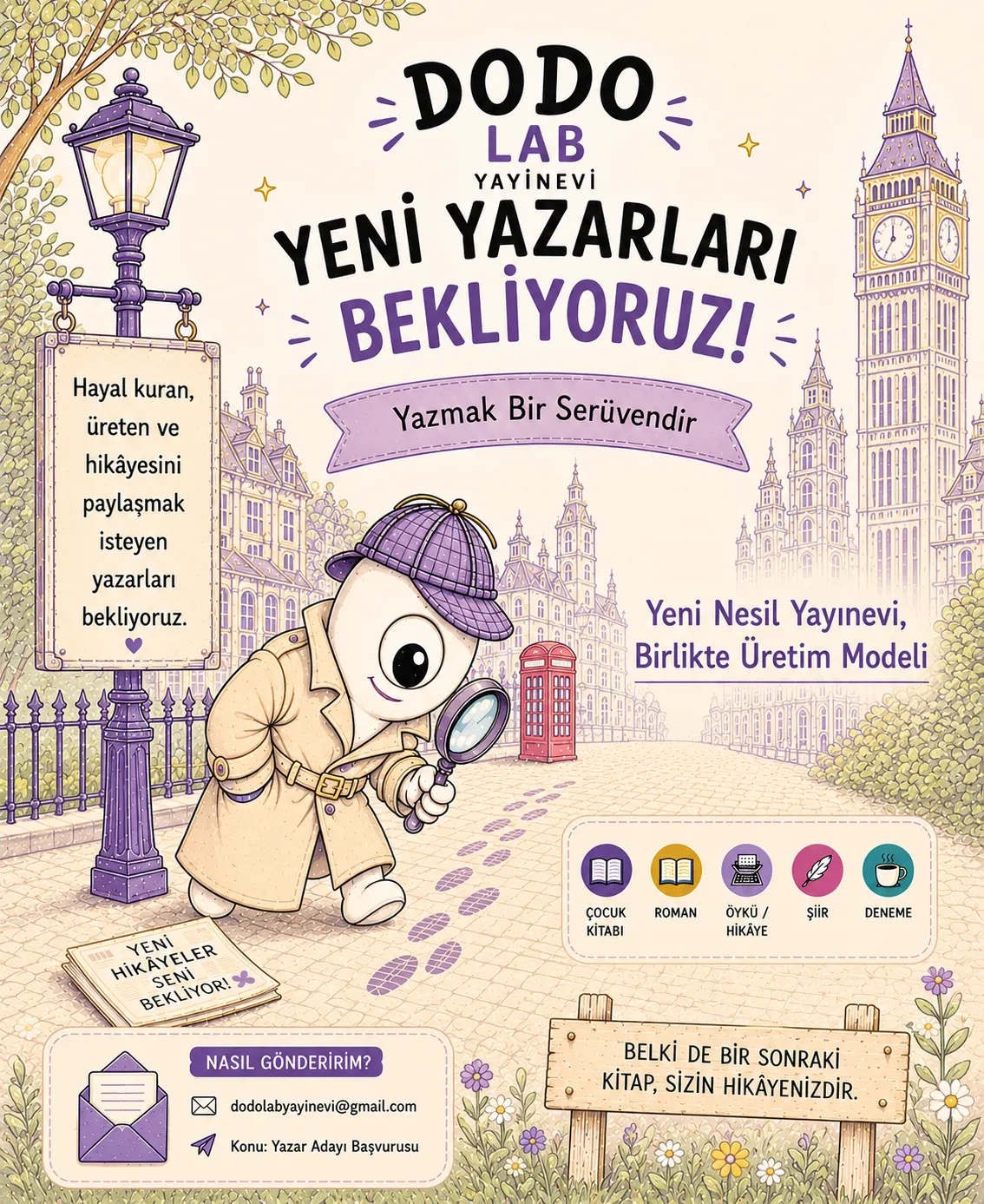 Yeni yazarları bekliyoruz